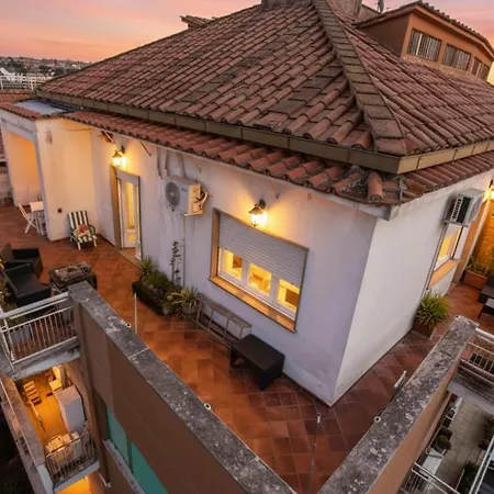 Rooftop Appia Antica , Silent And Reserved Two Bedrooms Two Bathrooms-3